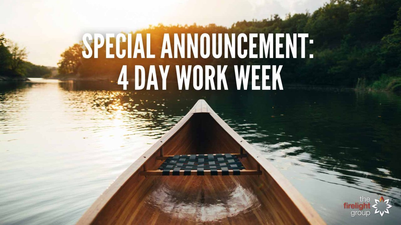 Special Announcement: 4 Day Work Week
